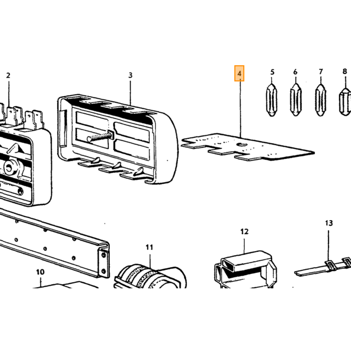 Volvo Schild sicherungskasten Volvo teil nr 667698