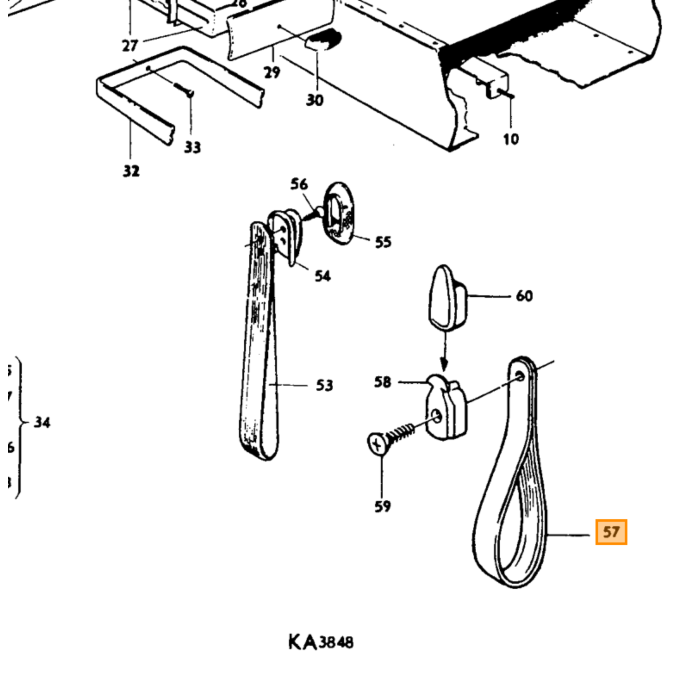 Volvo Handgriff B-Stil PV544 Amazon 660625 Volvo Teil Nr 670924