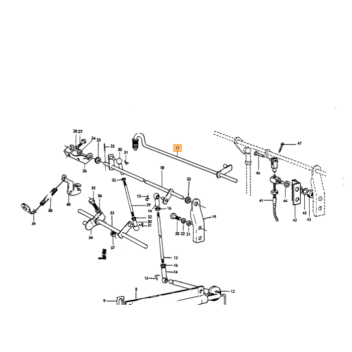Volvo Gasstang-Set Stromberg komplett Volvo Amazon 140 B18A B20A 671986 Volvo Teil Nr. 671986SET