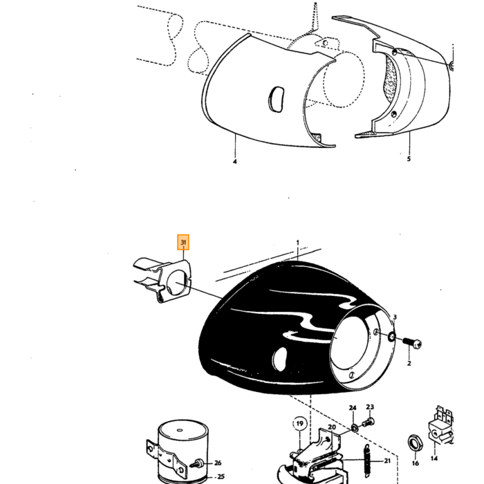 Volvo Antriebsring Blinker Blinker Bus Amazon/P1800 Volvo teil nr 672115