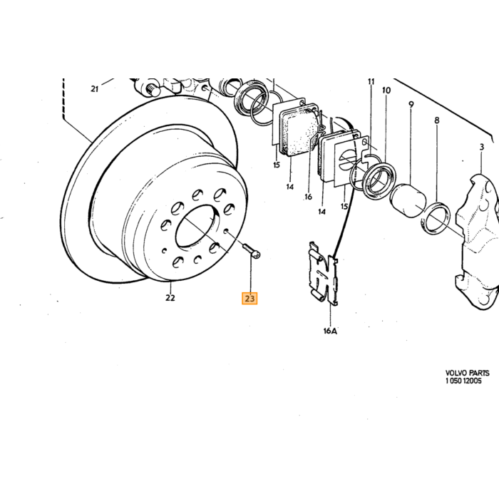 Volvo Return Spring Volvo teil nr 673736