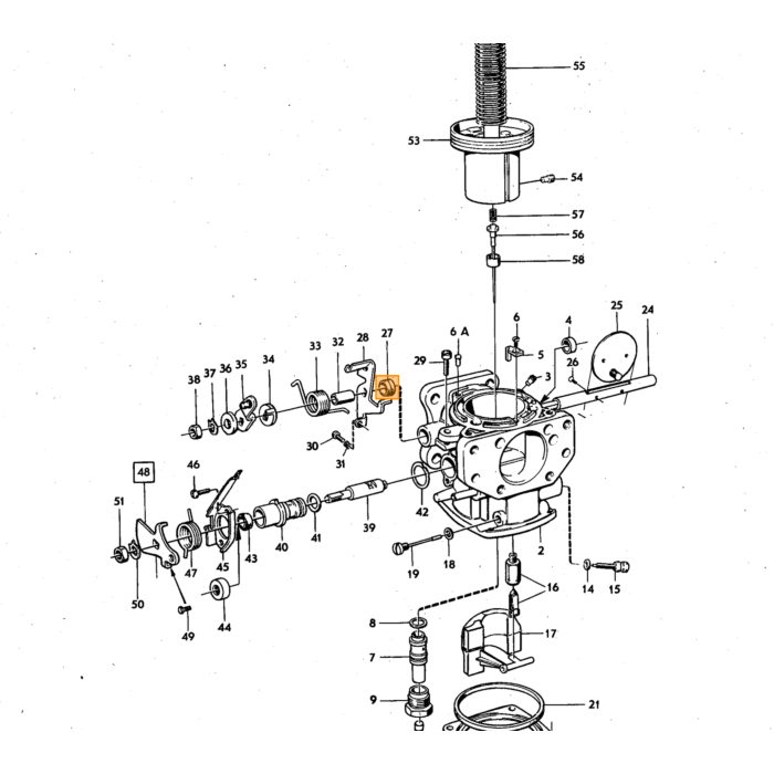 Volvo Dichtung Vergaser Stromberg 175 Volvo Amazon - 140 - 164 - 240 - 740 - P210 Volvo teil nr 680642