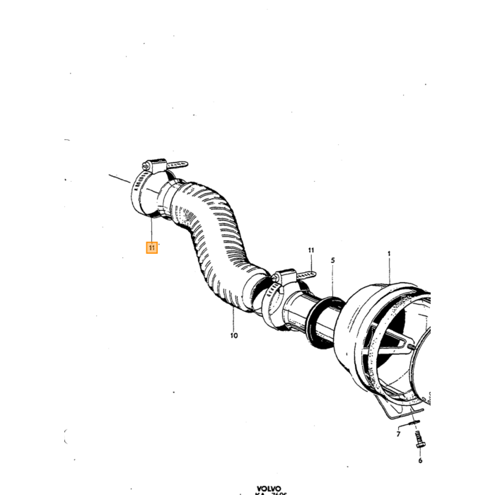 Volvo Luftfilter B20E+F P1800E+ES Durchmesser 19 5 hoch 12 cm Einspritzung Volvo teil nr 683472