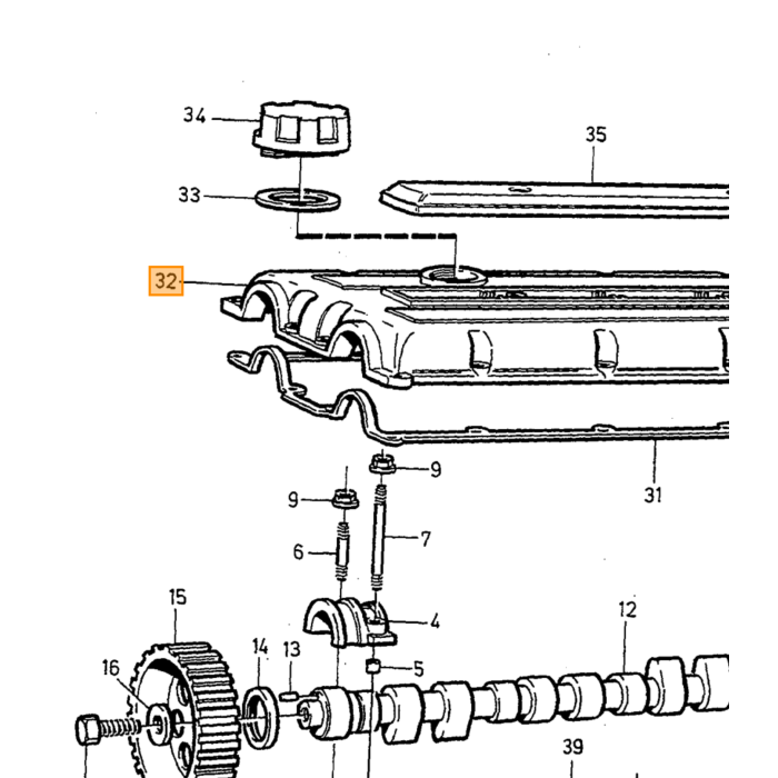Volvo Keerring Nockenwellendichtung Verteilerseite850 900 S40 V40 (-2004) S70 V70 (-2000) S90 V90 (-1998) 2 pro Auto benötigt Volvo Teil Nr 6842272