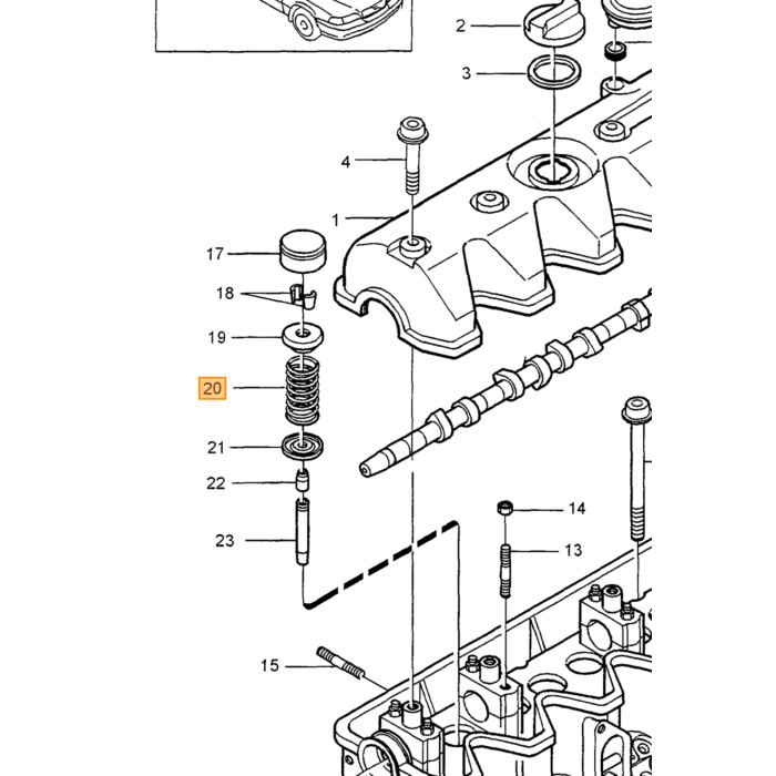 Volvo Zylinderkopfschraube Volvo Teil Nr. 6842347 Produkt