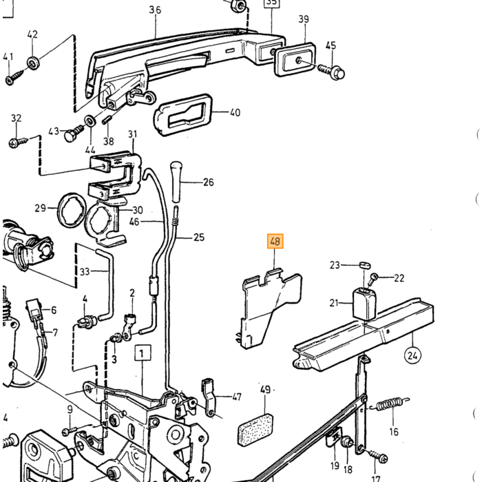 Volvo Protecting Casing  L.H. Volvo teil nr 6848016