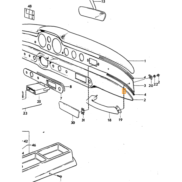 Volvo Emblem  P1800E  Rückwand Nachbau Volvo teil nr 684804
