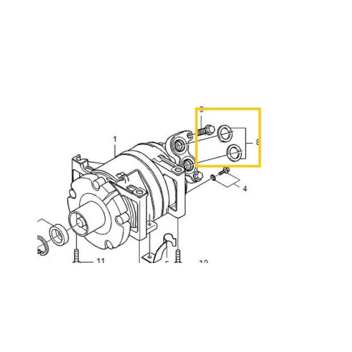 Volvo O-Ring Klimaanlage C30 S40 V50 S60 940 960 C70 V70 S80 XC90 XC70 V70 Trockner und Kompressor Volvo teil nr 6848760