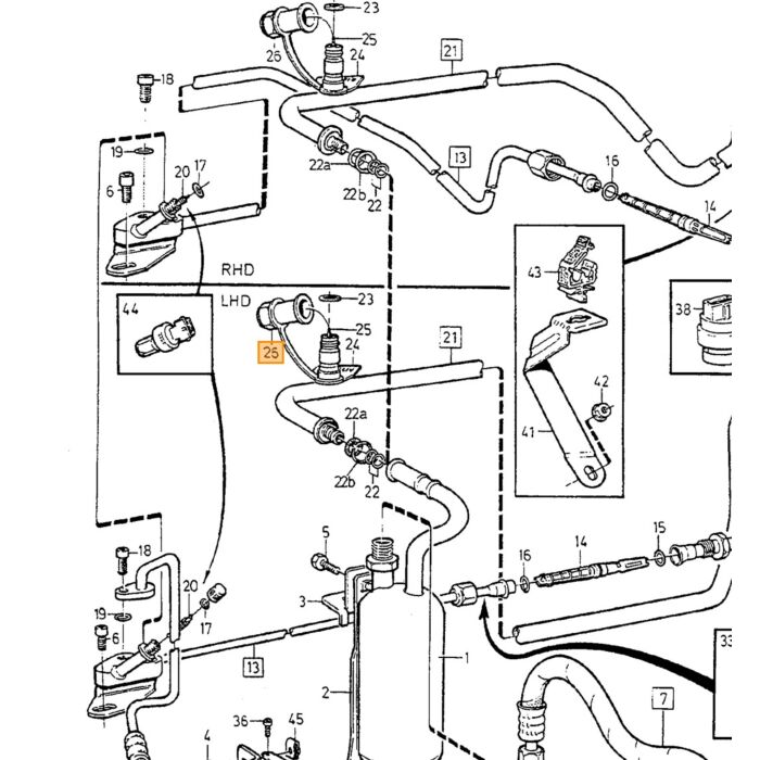 Volvo Ventil Airco Volvo 240 - 850 - 940 - C30 - S40 - C70 - S70 - V70 - XC70 - S80 - XC90 Volvo teil nr 6849305