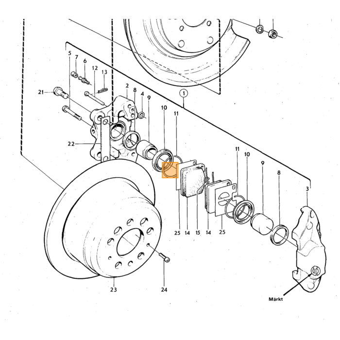 Volvo Spacer Volvo teil nr 685332