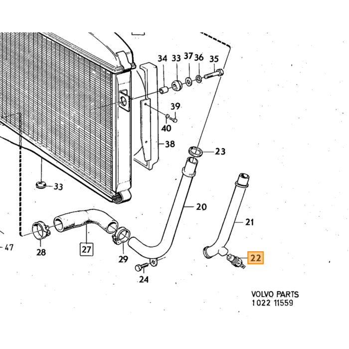 Volvo Temperaturtransmitter Sensor 140 B20 NICHT MEHR LIEFERBAR siehe 679852 Volvo teil nr 687138