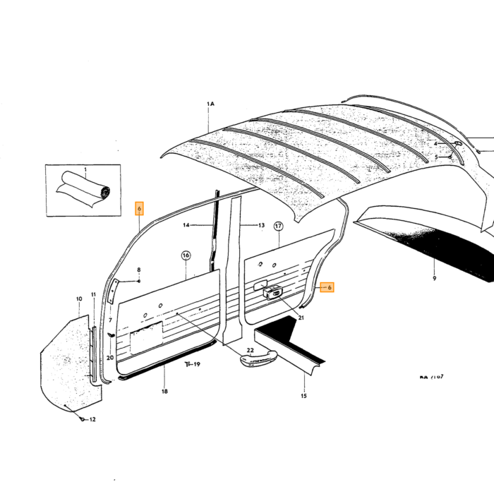 Volvo Dichtung Amazon 4 Türen Links/Rechts Volvo teil nr 690588