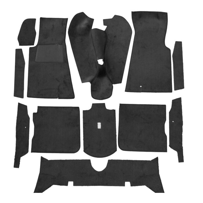 Volvo Mattenset 164 Bodenbelag Teppich Textil schwarz 10 Teile ch -50.000 Volvo Teil Nr. 693950 Produkt.