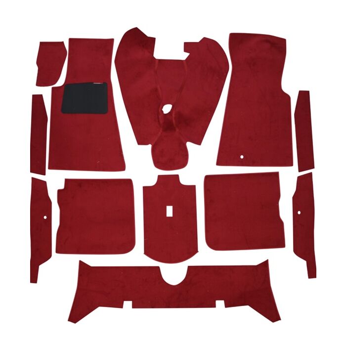 Volvo Mattenset 164 Bodenbelag Teppich Textil 10 Teile ch -50.000 ROT Volvo Teil Nr 693951