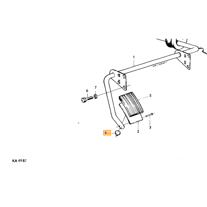 Volvo Gummiverschlusskappe für die Heizung PV oder Duett (benötigt werden 7 Stück) / Gaspedal Amazon / Volvo Teil 81803 Volvo teil nr 81803