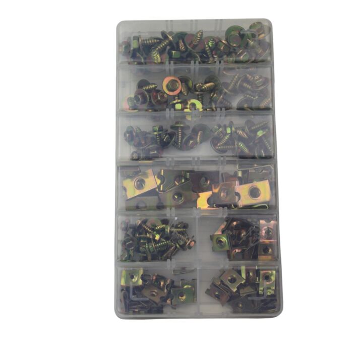 Assortiment plaatparkers en speednuts 160 stuks
