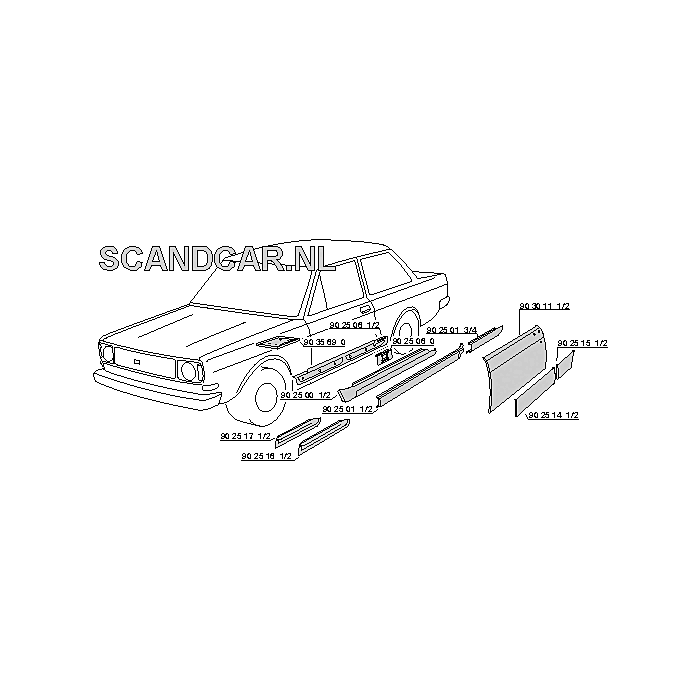 Volvo onderdeel 9025012