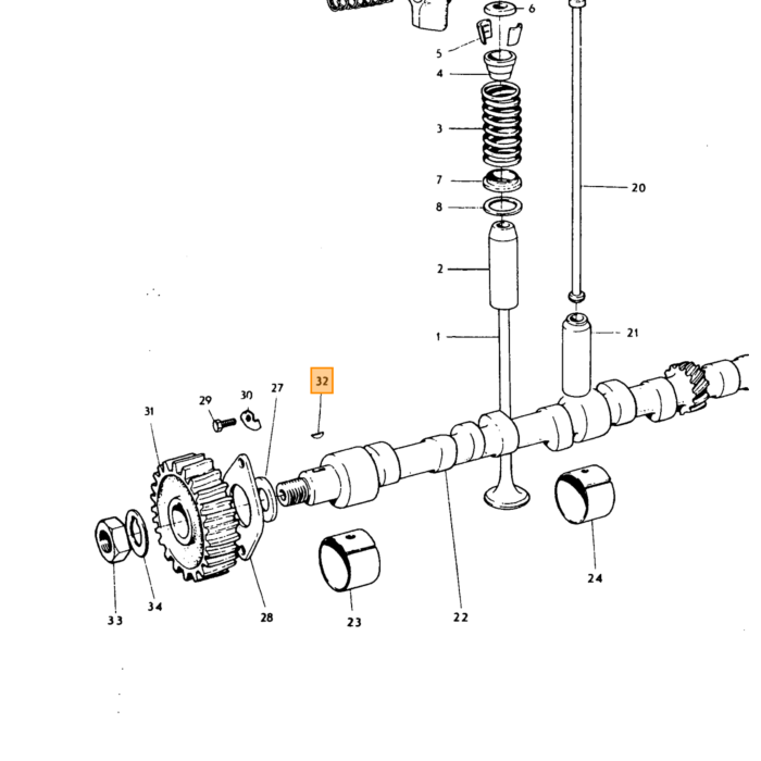 Volvo Nockenwellenverzahnung B18+B20+B30 Volvo teil nr 910118
