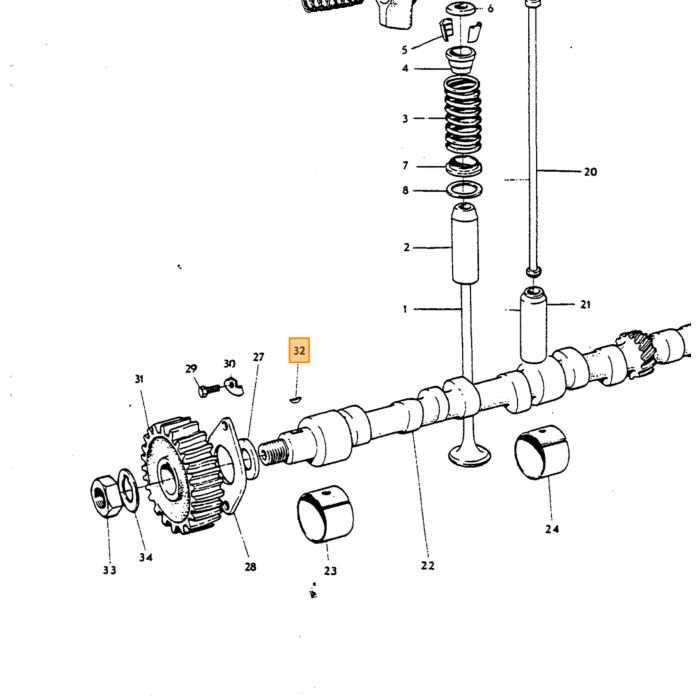 Volvo Nockenwellenverzahnung B18+B20+B30 Volvo teil nr 910118