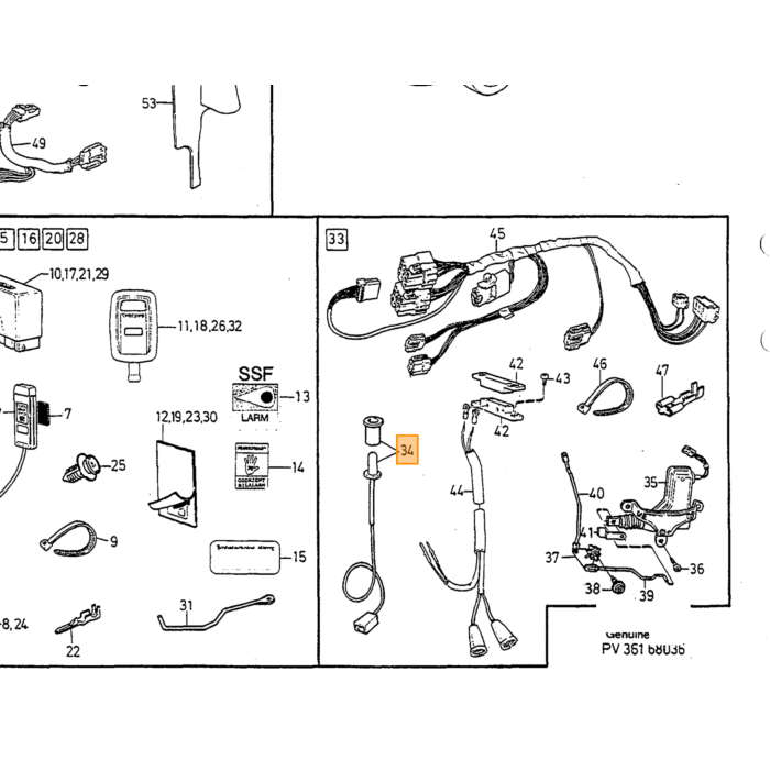 Volvo DIODE Volvo Teile Nr. 9134178 Produkt