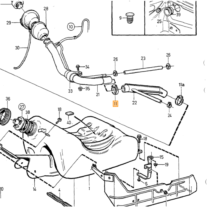 Volvo Tankdeckel + Schloss abschließbar und Schlüssel 240 + 260 + 740 + 940 + 850 V70 C70 70 1978 + (orig Volvo) Volvo teil nr 9142606