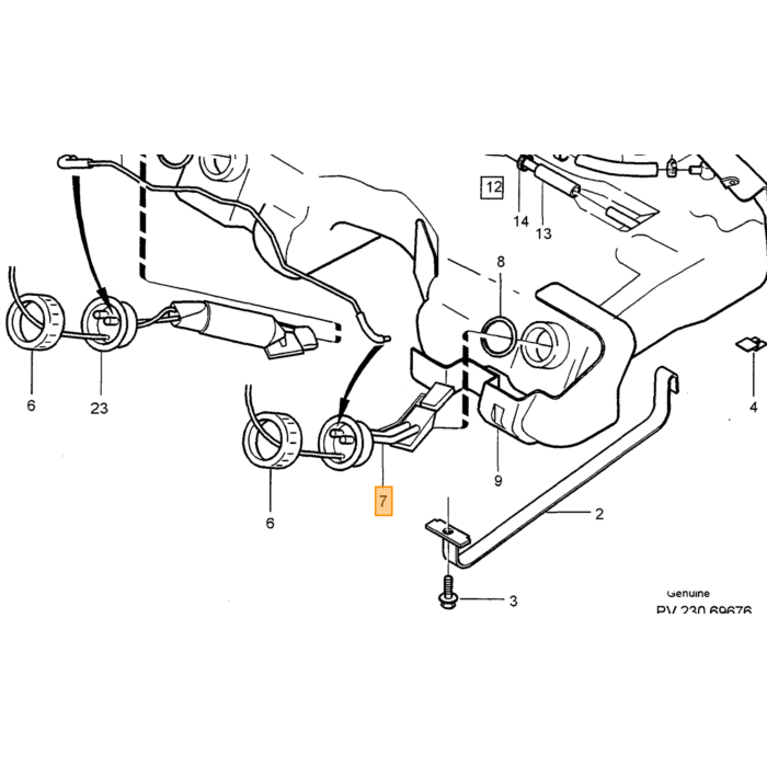 Volvo Drucksensor Benzintank S70+V70 nicht mehr lieferbar Volvo Teil Nr 9155870 Produkt
