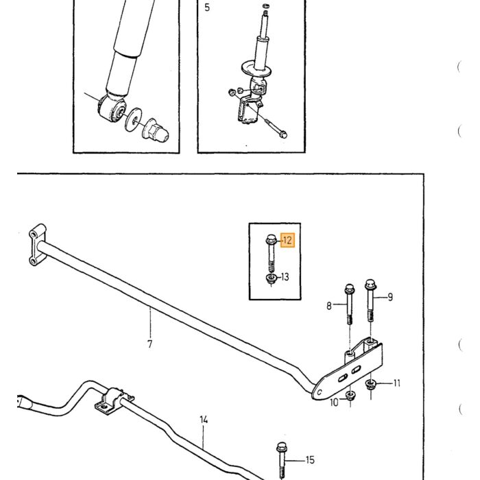 Volvo Stabilisator End-Link AWD Hinterseite AWD 850 v70 c70 s70 xc70 Stabilisierung Hinterachse Volvo Teil Nr 9157313
