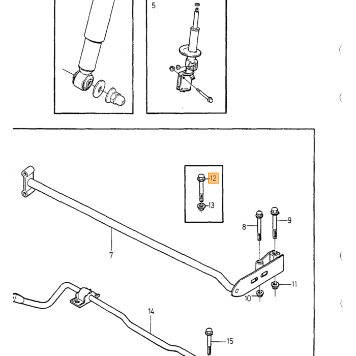 Volvo Stabilisator End-Link AWD Hinterseite AWD 850 v70 c70 s70 xc70 Stabilisierung Hinterachse Volvo Teil Nr 9157313