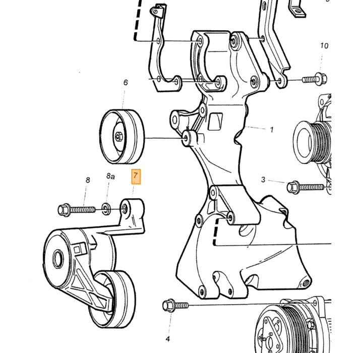 Volvo Riemenspanner Klimaanlage V70 Classic V70n 850 S80 S70 D5252 TDI Volvo teil nr 9179314