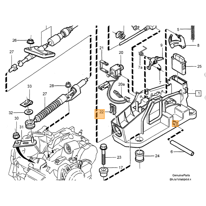 Volvo Kipphebel Volvo Teil Nr 9181377 Produkt für Volvo