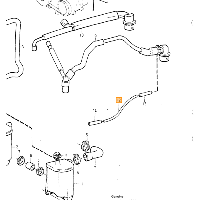 Volvo Frischluftschlauch Volvo Teil Nr 9183897