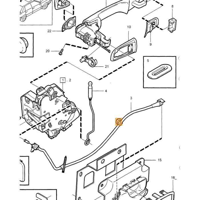Volvo Gasdämpfer Heckklappe Gasfeder 850 Kombi V70 XC70 1993-2000 (9485548)Fall Volvo teil nr 9187315