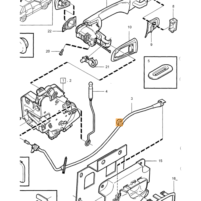 Volvo Gasdämpfer Heckklappe Gasfeder 850 Kombi V70 XC70 1993-2000 (9485548)Fall Volvo teil nr 9187315