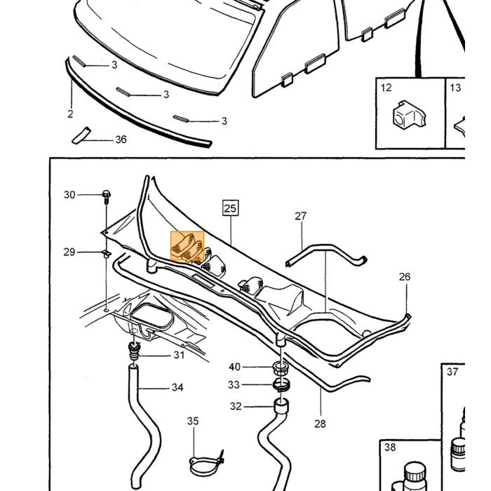Volvo Glas links für Volvo Typ Volvo 850Volvo S70 V70 V70XC (-2000) Volvo Teil Nr 9190069 Produkt