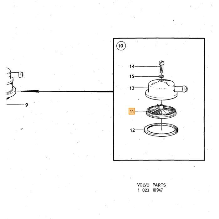 Volvo Schraube UNC 5/16 für Luftfilter su 73606 64 mm 191689 Volvo teil nr 940136