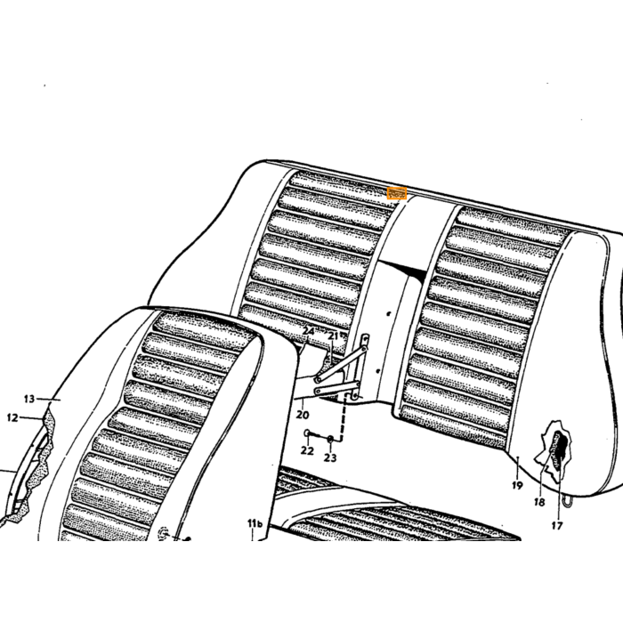 Volvo Klemmbefestigung Sitzpolster Seite Amazon (8 pro Sitz benötigt) Volvo teil nr 942188