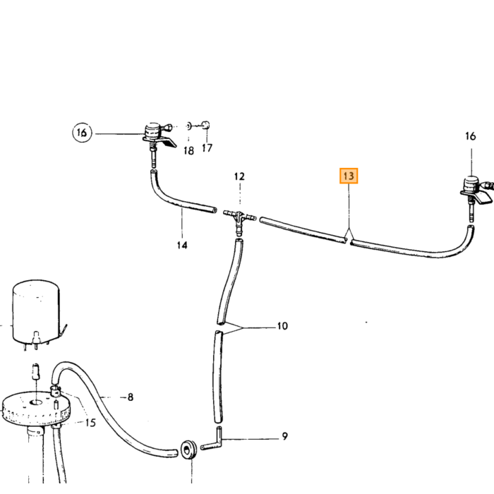 Volvo Schlauch Scheinwerfer Sprüher 3 mm Innendurchmesser pro Meter Volvo Teil Nr 943722