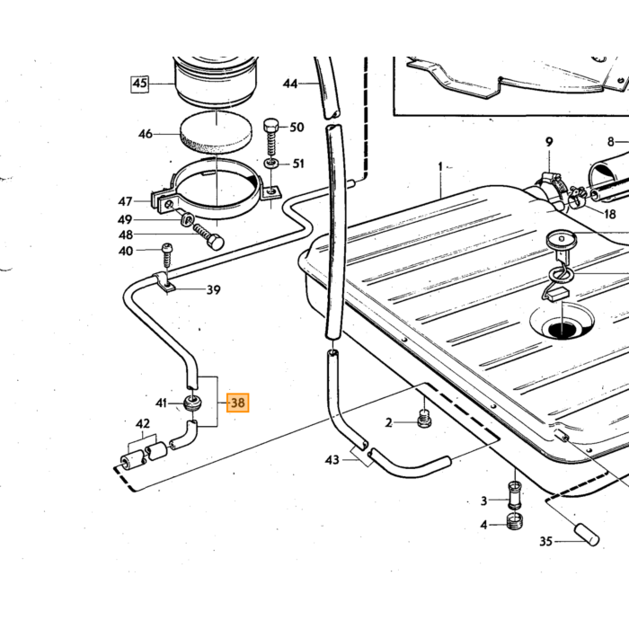 Volvo Nippel  für filter für Volvo Volvo teil nr 946239
