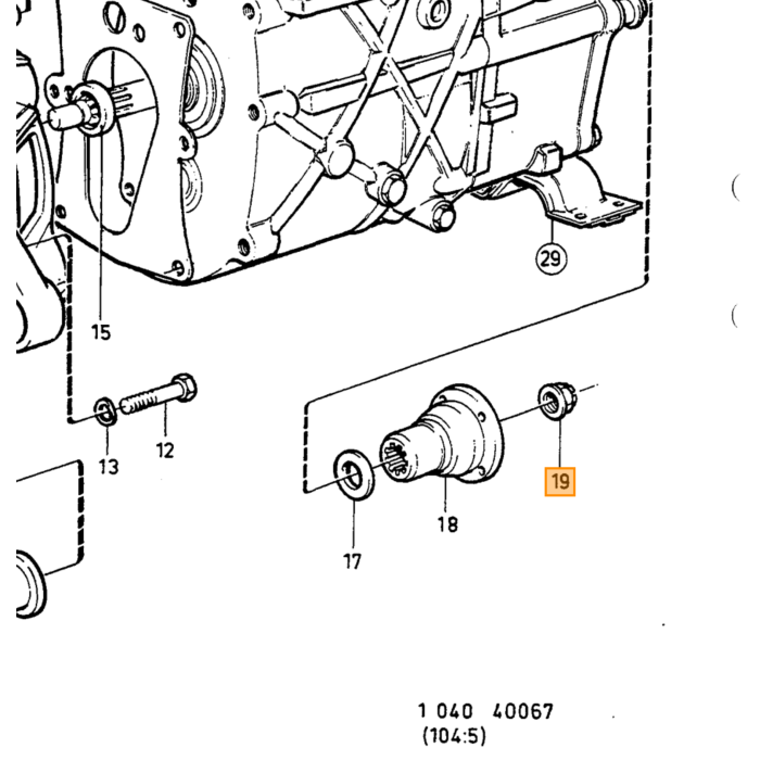 Volvo Flanschmutter 140 240 260 262 740 760 780 940 960 Volvo Teil Nr 947855