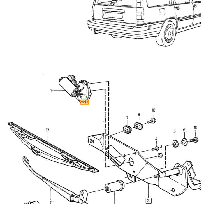 Volvo Sonnenschutzvorhang Volvo Teil Nr. 9499310 Produkt