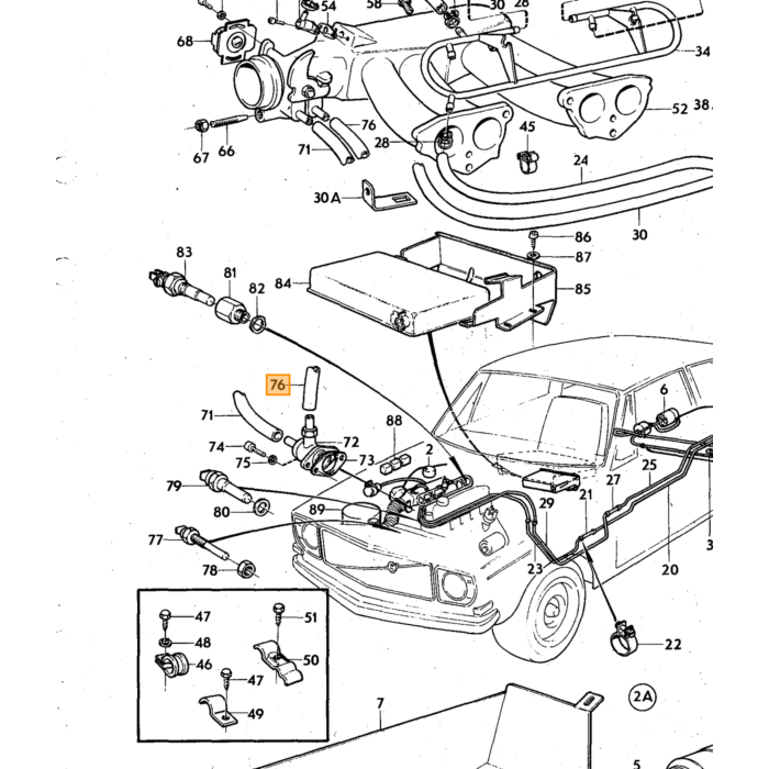 Volvo Schraube Choke Nippel SU etc div Volvo teil nr 950003