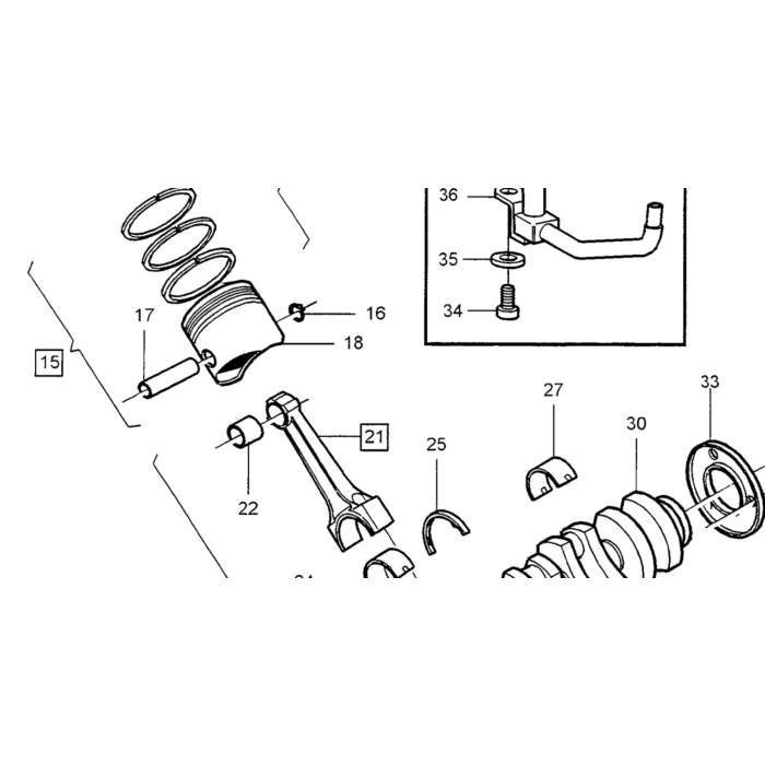 Volvo PIN Volvo Teil Nr. 950543 Produkt für Volvo