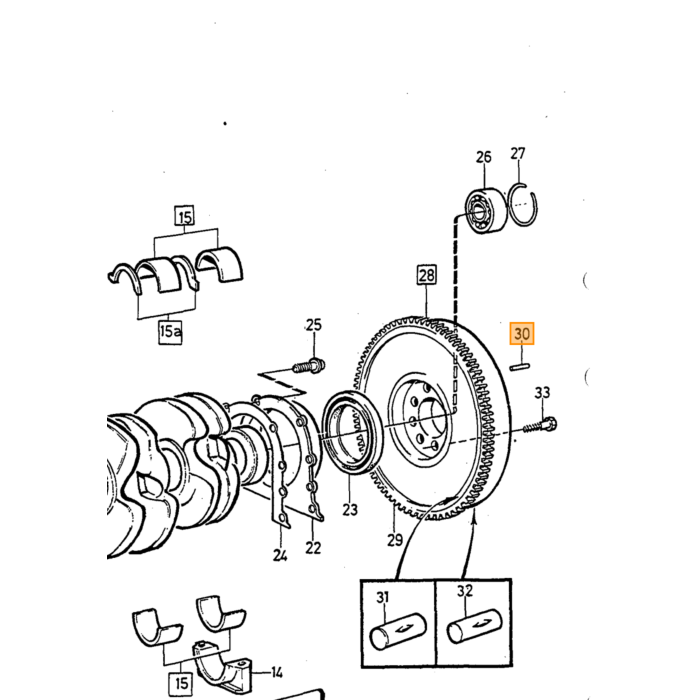 Volvo PIN Volvo Teil Nr. 950543 Produkt für Volvo