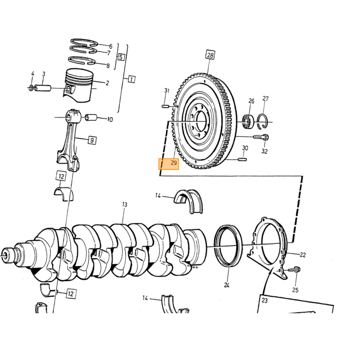 Volvo PIN Volvo Teil Nr. 950543 Produkt für Volvo