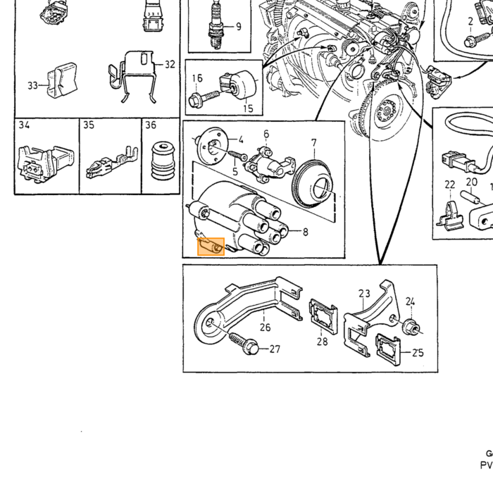 Volvo PIN Volvo Teile Nr. 950562 Produkt für Volvo