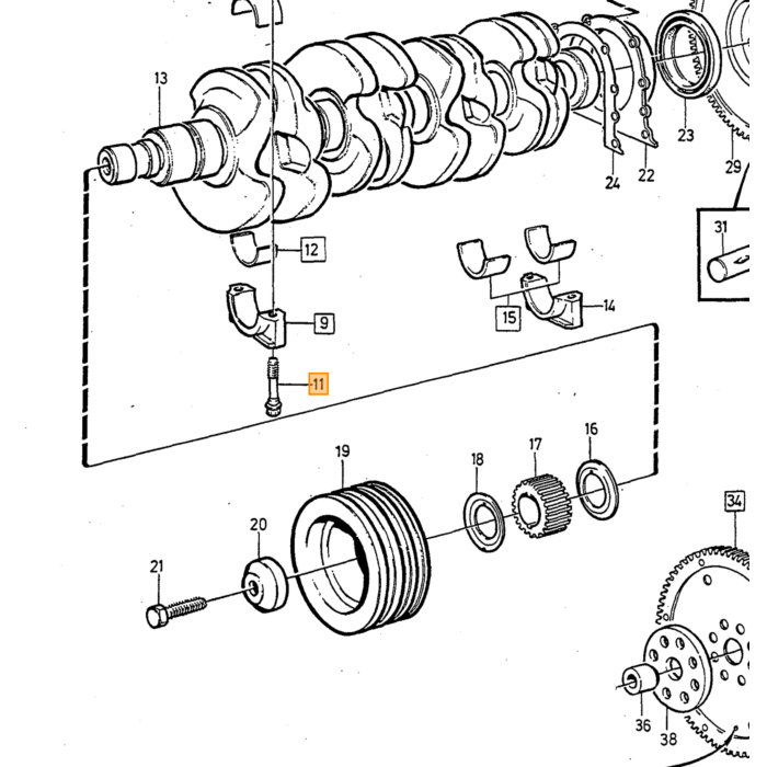 Volvo PIN Volvo Teile Nr. 950562 Produkt für Volvo
