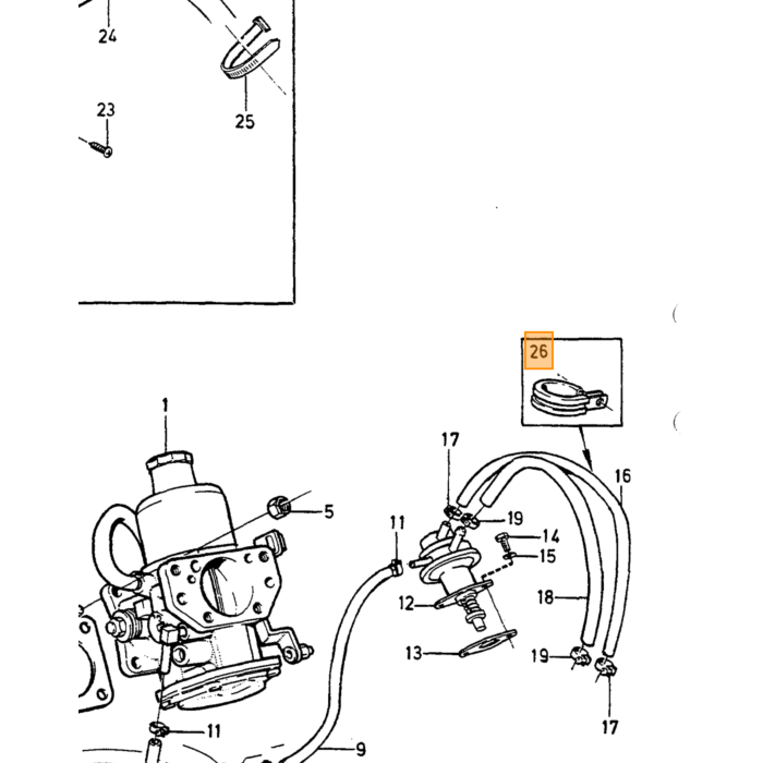 Volvo Klemme Handbremse Kabel 240 Volvo Teil Nr 952637 Produkt