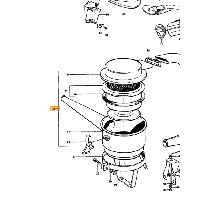 Volvo Schraube UNC 5/16 x 76 Volvo teil nr 955529