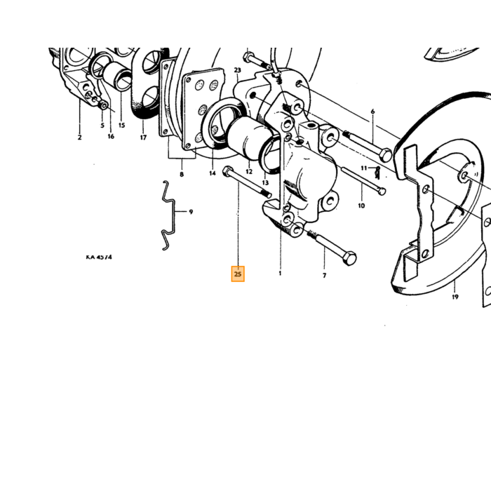 Volvo Schraube UNC 3/8 x 64 mm Volvo teil nr 955539