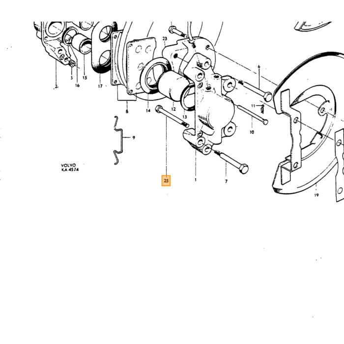 Volvo Schraube UNC 3/8 x 64 mm Volvo teil nr 955539